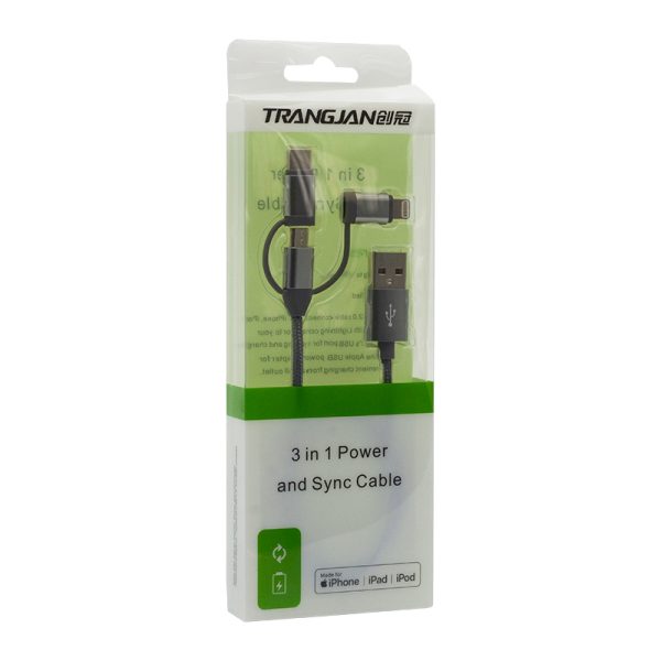Nylon Braided 3 in 1 Cable - Image 3