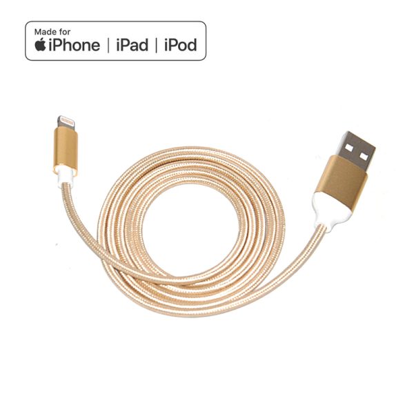 MFI Color Braided USB Data Cable - Image 3