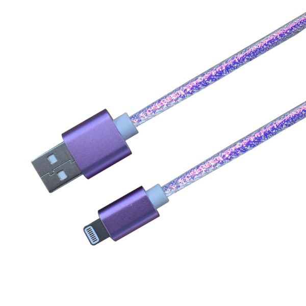 Crystal Leather Woven USB MFi Cable - Image 2
