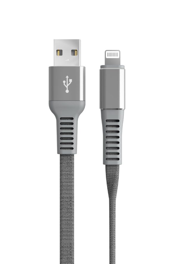 USB A to lightning woven fabric cable - Image 2