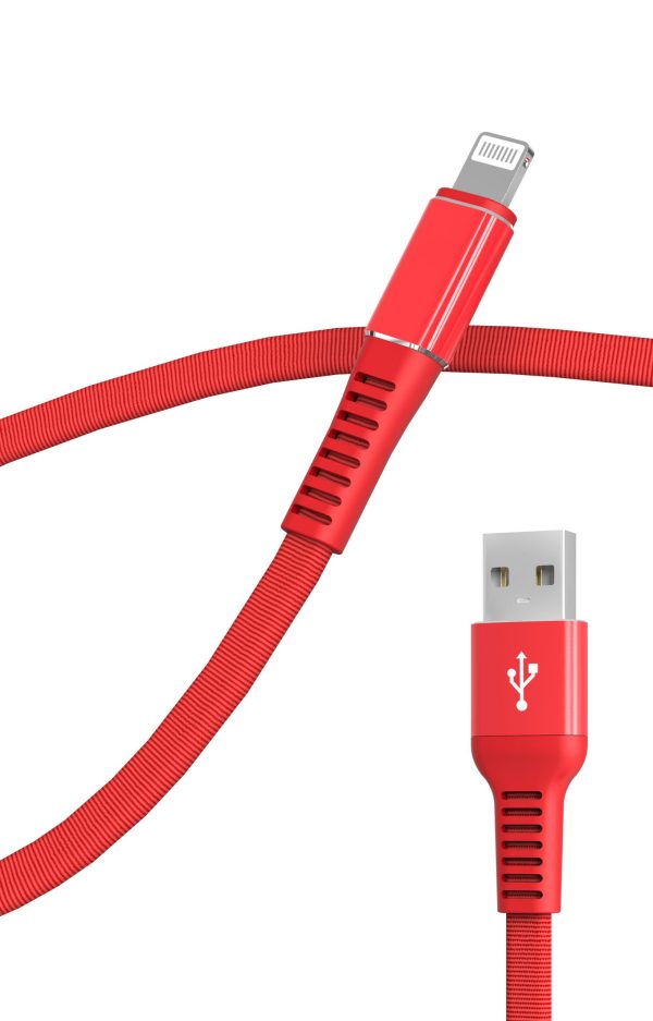 USB A to lightning woven fabric cable - Image 3