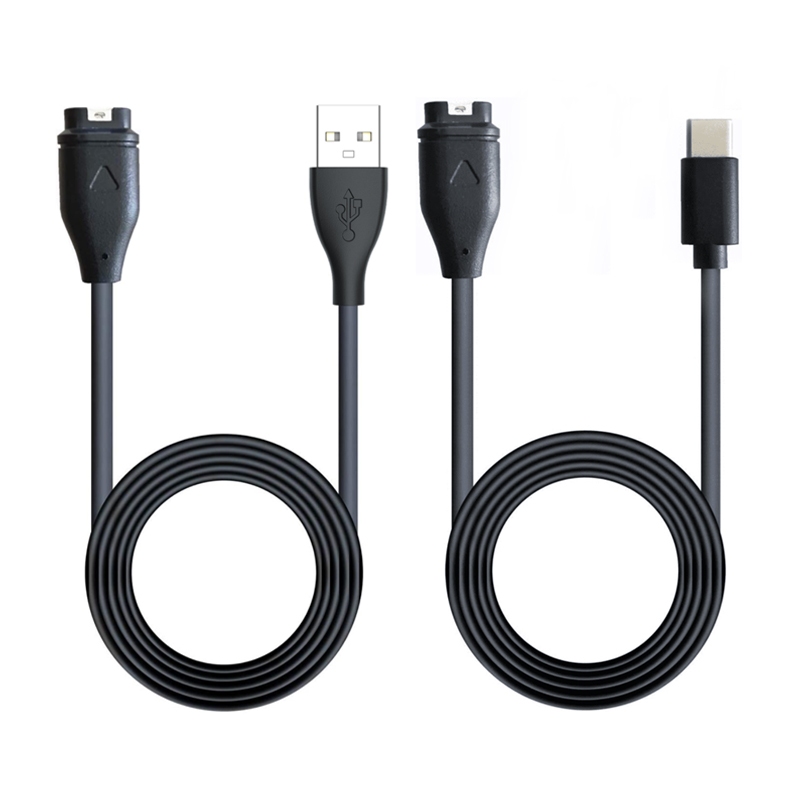 Garmin Smartwatch Charging Cable USB-A to USB-C – Compatible with Vivoactive 3/4/4S/5 and Quatix 6/6X/7