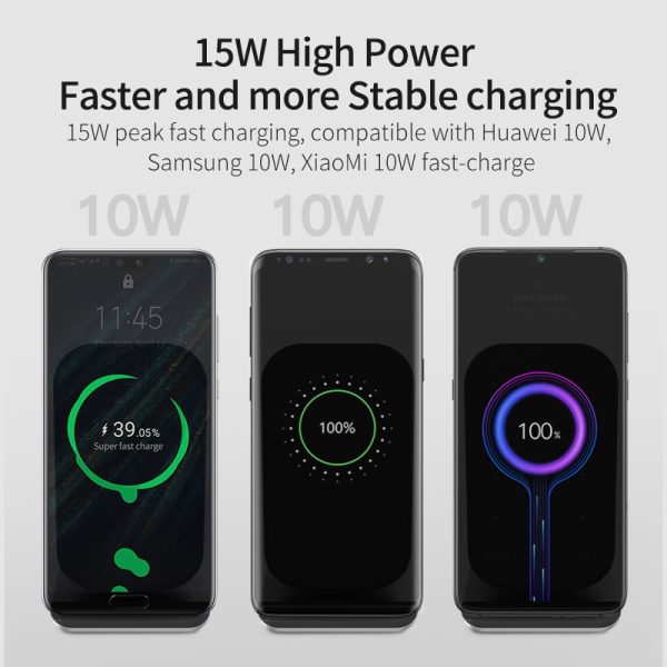 15W Aluminum Alloy Wireless Charger - Image 3