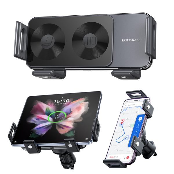 Foldable  screen mobile phone car wireless charger