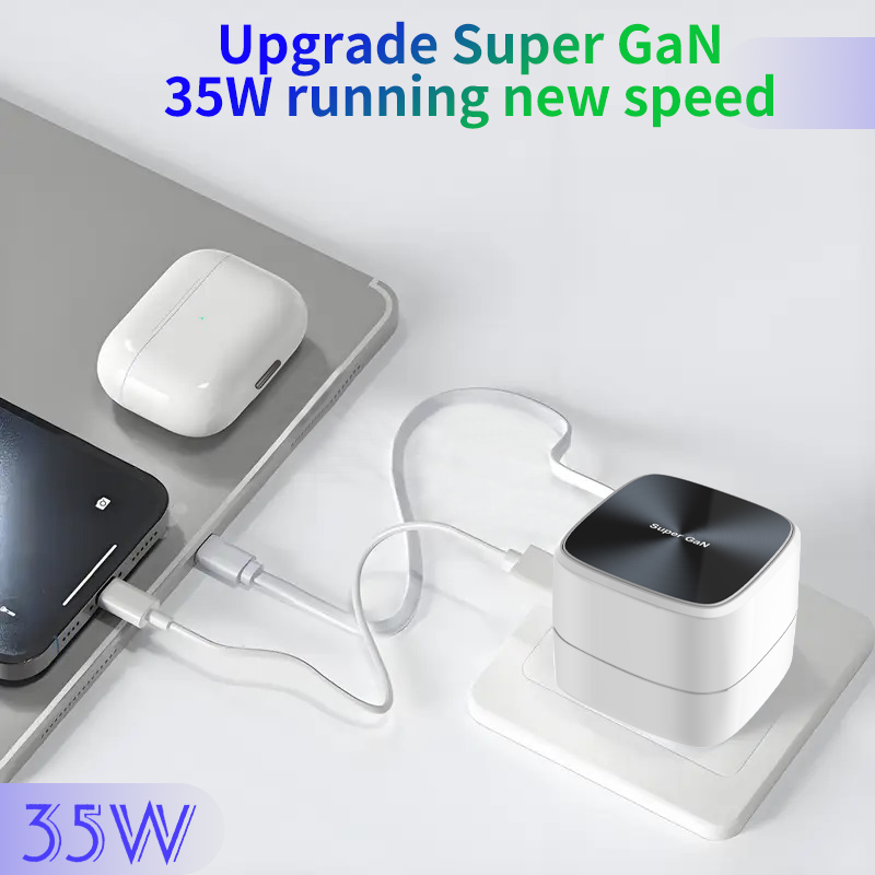 35W GAN Charger with USB C Cable - Image 2