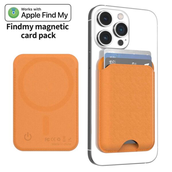 MFi Certified Find My Magnetic Wallet Card Holder