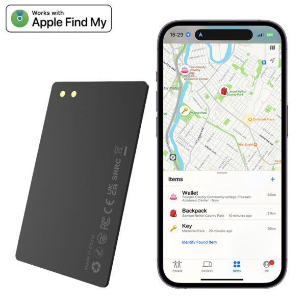 Find My Magnetic Pin Charging Smart Plastic Card Wallet Finder