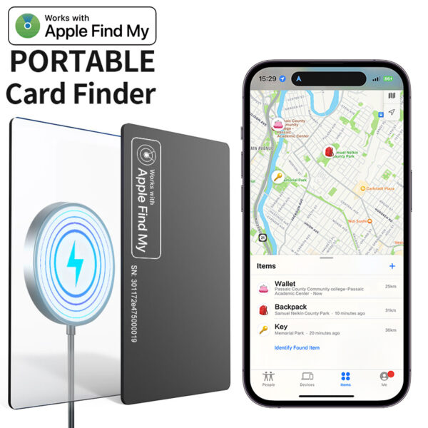 Find My Wireless Charging Smart Plastic Card Wallet Finder