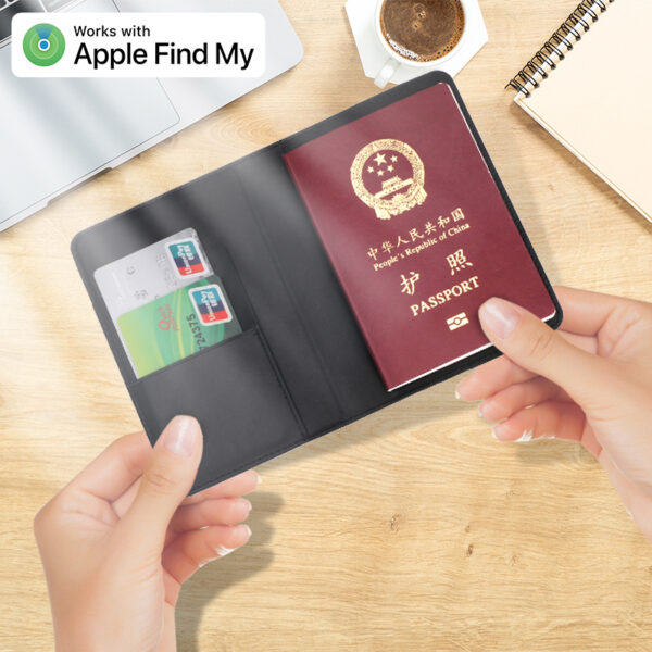 MFi Certified Find My Wallet Passport Holder Finder