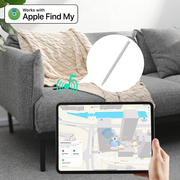 Smart Magnetic Find My Capacitive Stylus Pen for Apple iPad Pencil