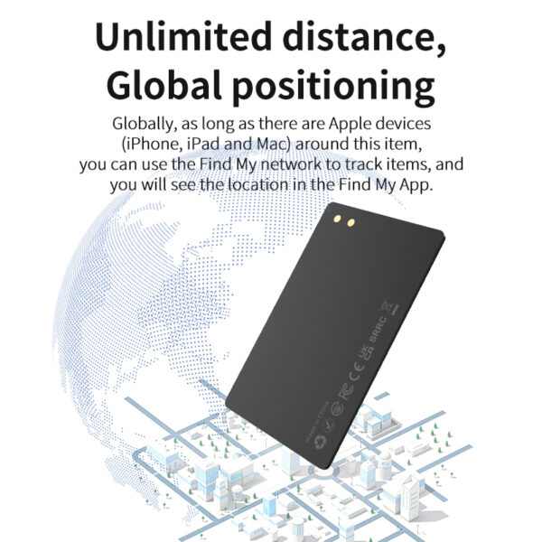 Find My Magnetic Pin Charging Smart Plastic Card Wallet Finder - Image 3