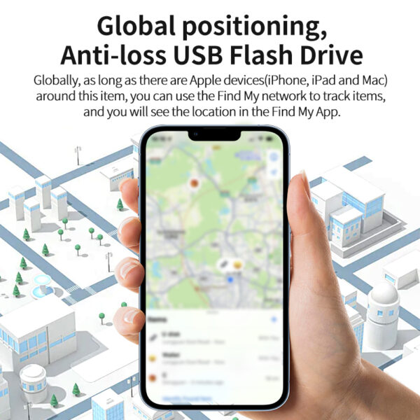 Anti-Lost Global Positioning USB C Flash Drive U-Disk - Image 2