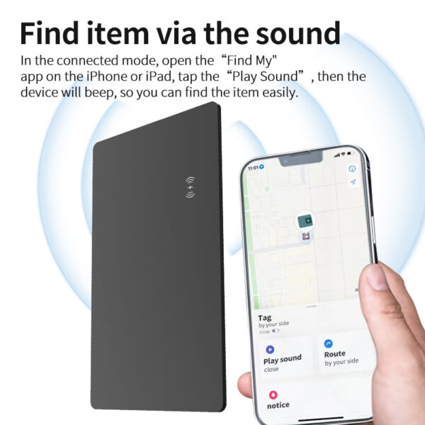 Find My Magnetic Pin Charging Smart Plastic Card Wallet Finder - Image 2
