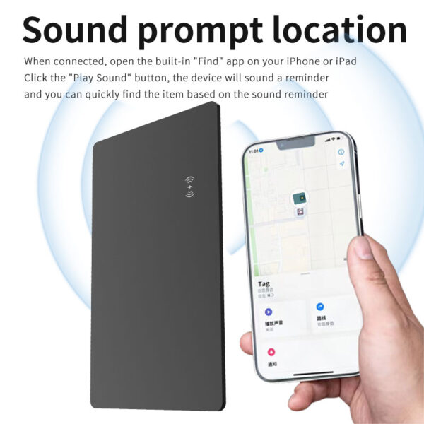 Find My Wireless Charging Smart Plastic Card Wallet Finder - Image 3