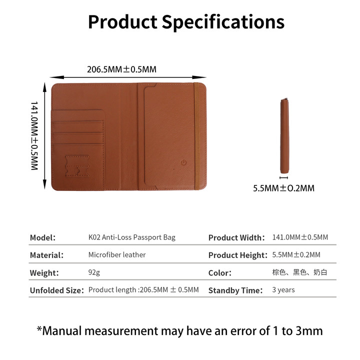 MFi Certified Find My Wallet Passport Holder Finder - Image 5