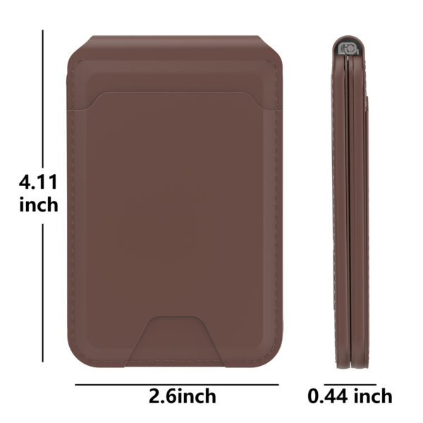 Foldable Adjustable Leather Magnetic Bracket Card Holder with Find My Anti-Lost - Image 7