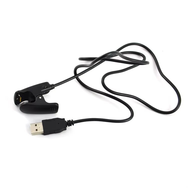 Portable Pogo Pin Clip Charger USB Charging Cable Pure Copper Conductor Braided PVC for Sport Smart Watch - 图片 2