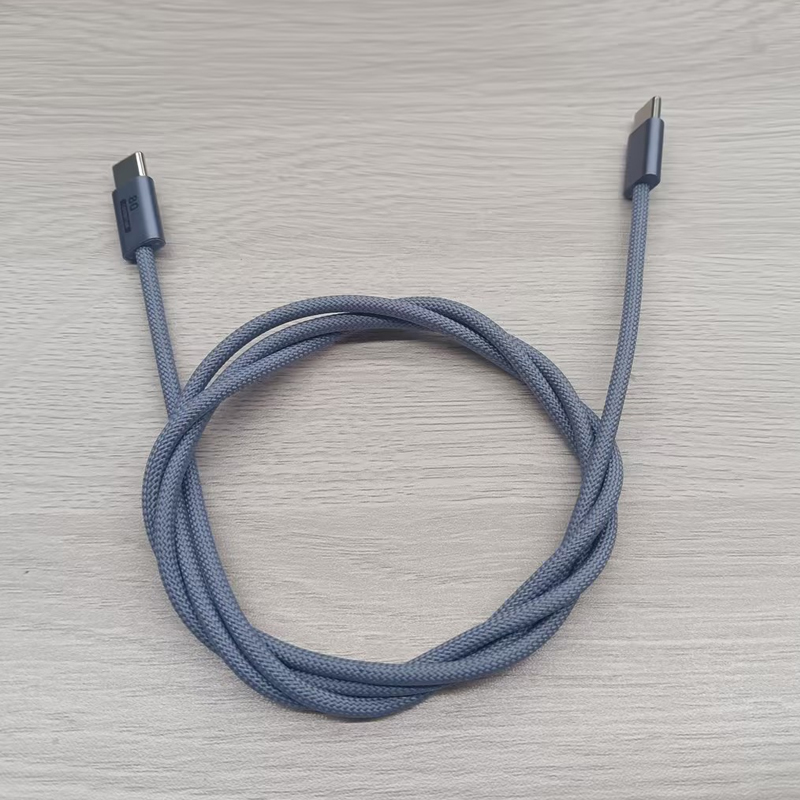 1M USB 4.0 Cable PD100W 80Gbps 16K Thunderbolt 5 Aluminum Alloy Braided HD Video Fast Charging Cable - 图片 4
