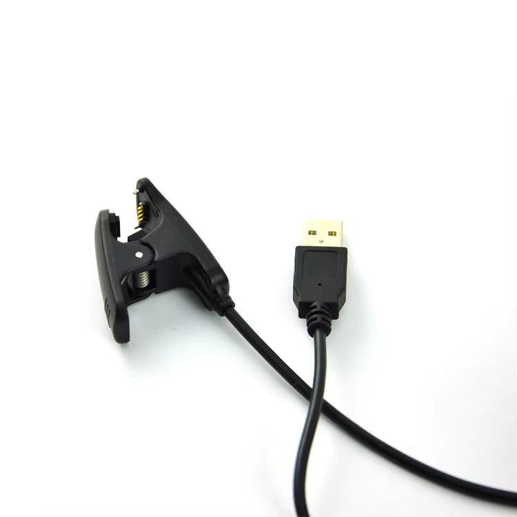 Portable Pogo Pin Clip Charger USB Charging Cable Pure Copper Conductor Braided PVC for Sport Smart Watch - 图片 4
