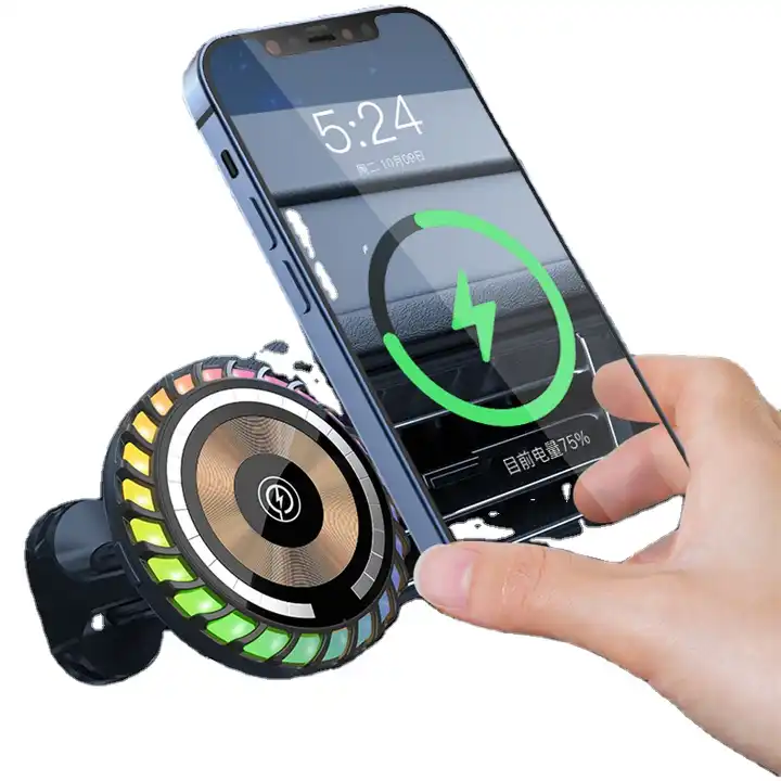 15W magnetic wireless car charger holder
