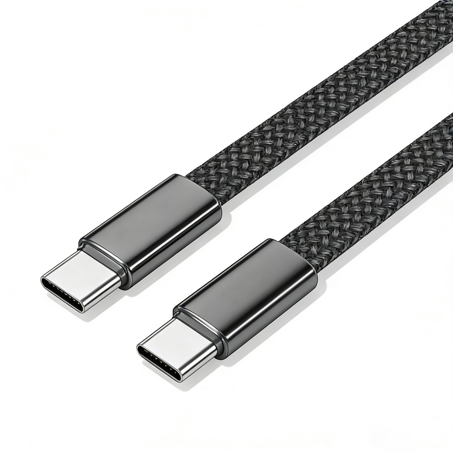 Fast Charging USB-C Type C TPE & Nylon Braid Ultrathin 1M Cable for iPhone Series 15/16/17 Tablet & Earphone - Image 6