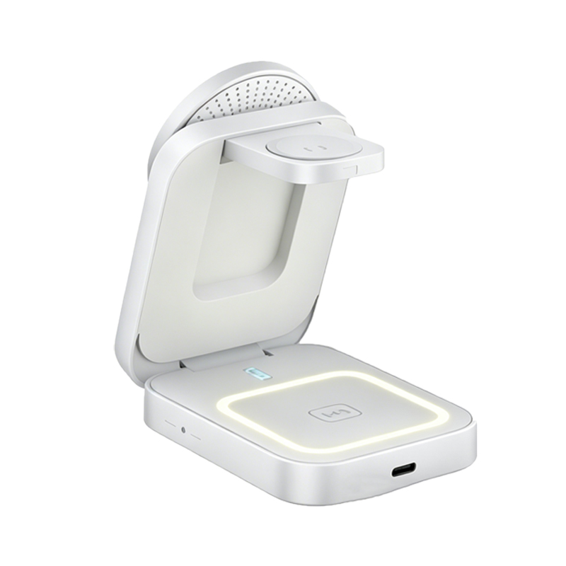 3-in-1 Magnetic 15W Foldable Fast Charging Wireless Charger with Lamp for Phone Smart Watch PC Material iPhone 17/16/15/14/13/12 - Image 2