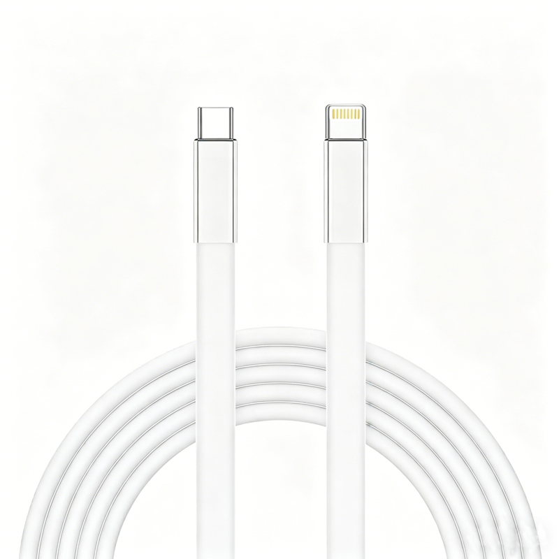 Super Fast Charging Dual USB-C to Type-C 1m Silicone Flat Cable 6A Fast Charger for iPhone Mobile Phone/Tablet - Image 7