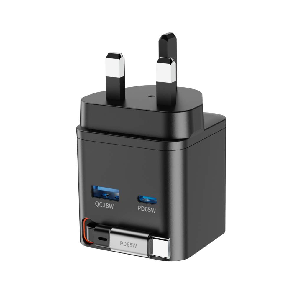 retractable USB-C charger